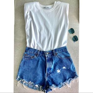OLD NAVY- Vintage High Rise Blue Jeans Shorts